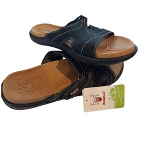 NEW KuaiLu Orthopedic Slides Womens 8 Cushion Foam Recovery Walking Arch Support